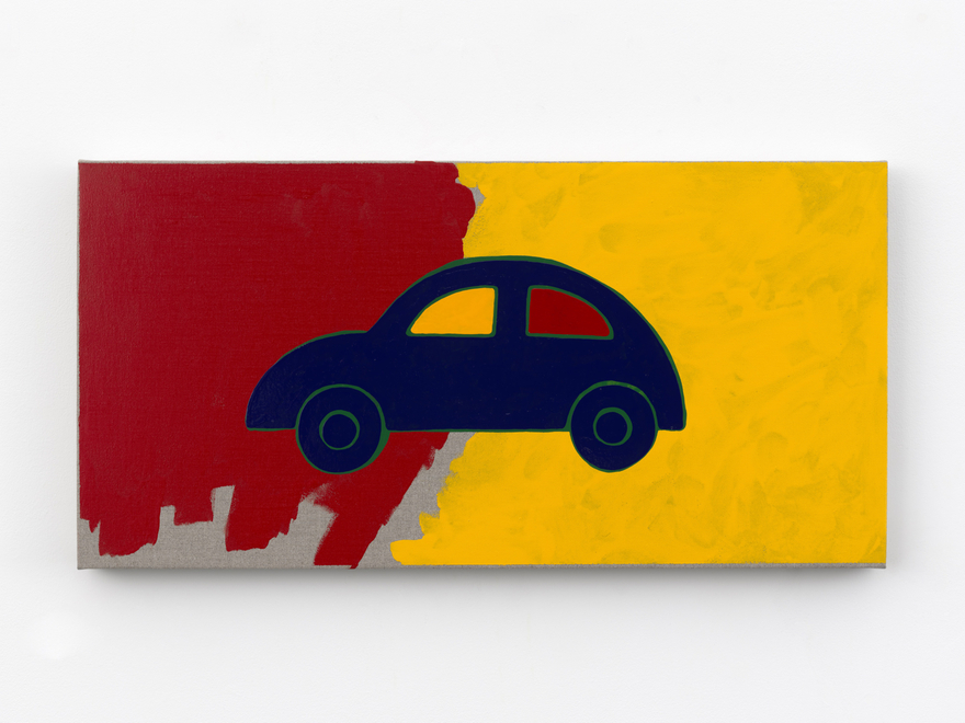 Zak Kitnick Paintings for Children (D6), 2026 Titled on verso Enamel on linen 12 x 24 in 30.5 x 61 cm (ZKI26.025)