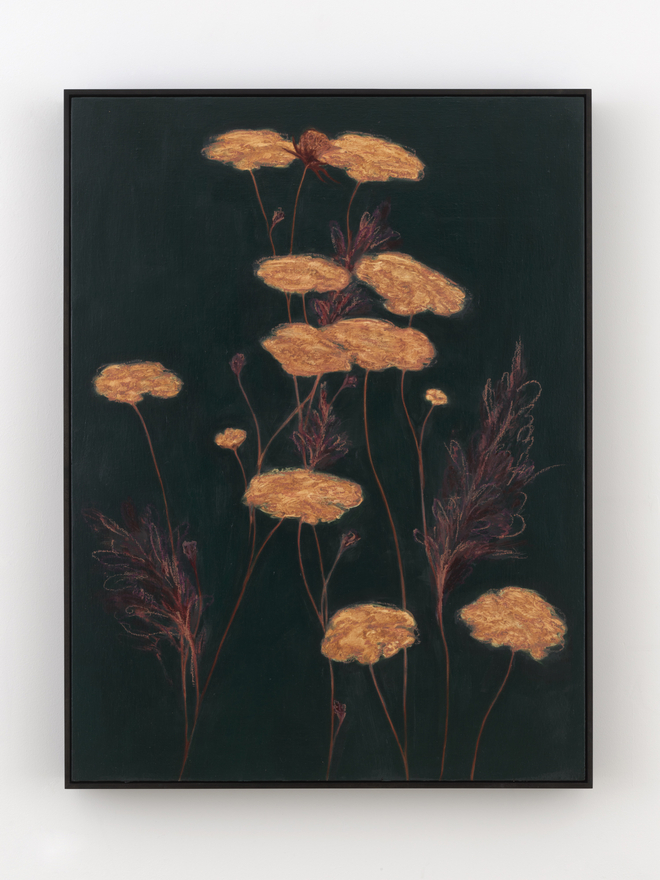 Alexandria Tarver fathoms, 13 (Williamsburg Bridge Plaza/Poem to Sea), 2026 Signed, titled, and dated on verso Oil, oil pastel, and pencil on linen mounted on panel 49 1/4 x 37 1/4 in (framed) 125.1 x 94.6 cm (framed) (ATA26.003)