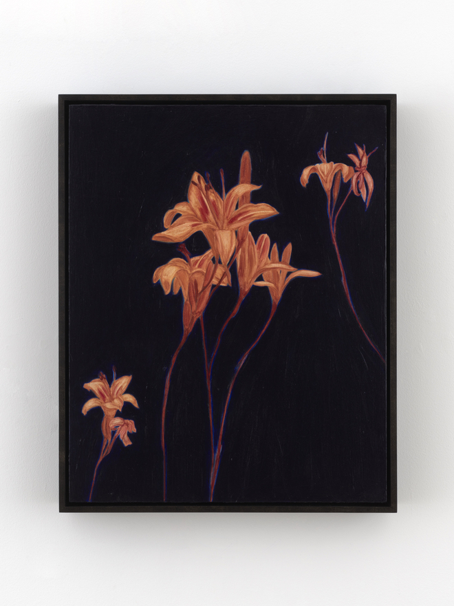 Alexandria Tarver nights, 107, 2026 Signed, titled, dated on verso Oil on linen mounted on panel 21 x 17 in (framed) 53.3 x 43.2 cm (framed) (ATA26.021)