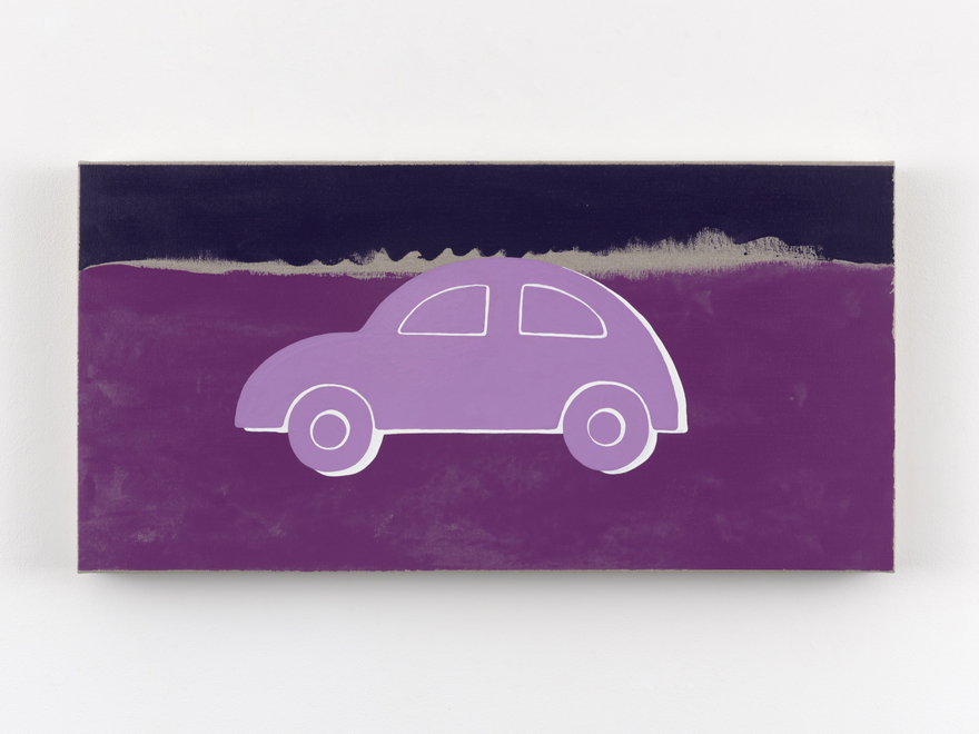 Zak Kitnick Paintings for Children (J6), 2026 Titled on verso Enamel on linen 12 x 24 in 30.5 x 61 cm (ZKI26.079)