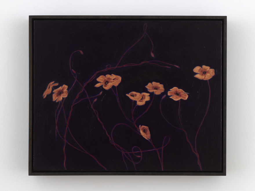 Alexandria Tarver nights, 98/ Mexico City, 2026 Signed, titled, dated on verso Oil on linen mounted on panel 17 x 21 in (framed) 43.2 x 53.3 cm (framed) (ATA26.026)