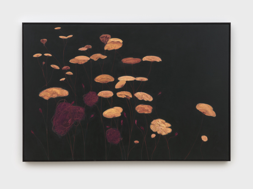 Alexandria Tarver fathoms, 12 (Williamsburg Bridge Plaza/Poem to Sea), 2026 Signed, titled, and dated on verso Oil on linen mounted on panel 48 1/4 x 72 3/8 in (framed) 122.4 x 183.8 cm (framed) (ATA26.031)