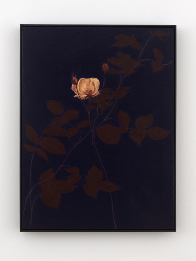 Alexandria Tarver nights, 91 (version), 2026 Signed, titled, and dated on verso Oil on linen mounted on panel 49 1/4 x 37 1/4 in (framed) 125.1 x 94.6 cm (framed) (ATA26.004)