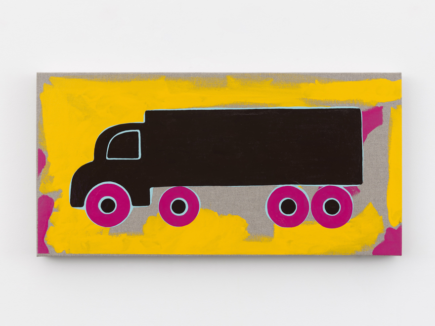 Zak Kitnick Paintings for Children (D4), 2026 Titled on verso Enamel on linen 12 x 24 in 30.5 x 61 cm (ZKI26.028)