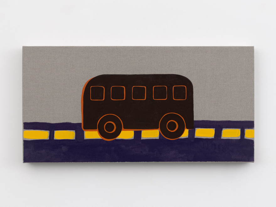 Zak Kitnick Paintings for Children (F4), 2026 Titled on verso Enamel on linen 12 x 24 in 30.5 x 61 cm (ZKI26.036)