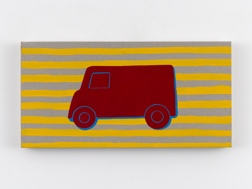 Zak Kitnick Paintings for Children (J8), 2026 Titled on verso Enamel on linen 12 x 24 in 30.5 x 61 cm (ZKI26.065)