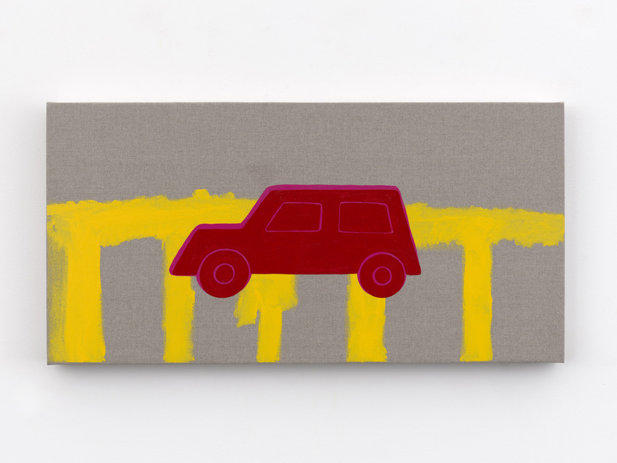 Zak Kitnick Paintings for Children (E1), 2026 Titled on verso Enamel on linen 12 x 24 in 30.5 x 61 cm (ZKI26.052)