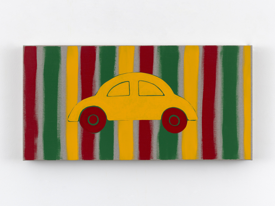 Zak Kitnick Paintings for Children (G6), 2026 Titled on verso Enamel on linen 12 x 24 in 30.5 x 61 cm (ZKI26.097)