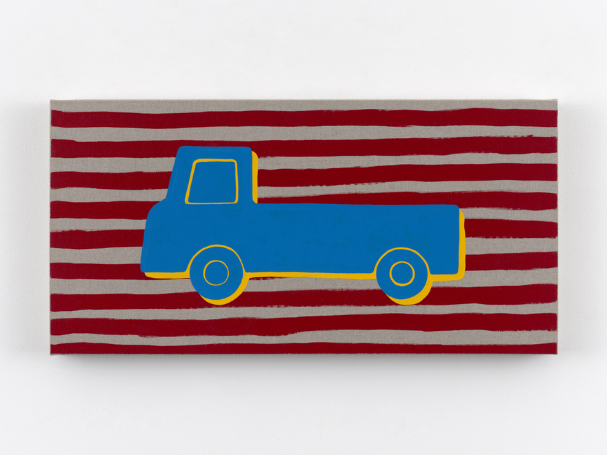 Zak Kitnick Paintings for Children (J7), 2026 Titled on verso Enamel on linen 12 x 24 in 30.5 x 61 cm (ZKI26.066)