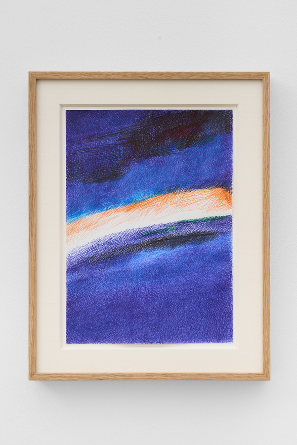 Angiola Gatti Untitled, 2020 Signed and dated on verso Ballpoint pen on paper 15 3/8 x 12 in (framed) 39 x 30.5 cm (framed) (AGA26.010)