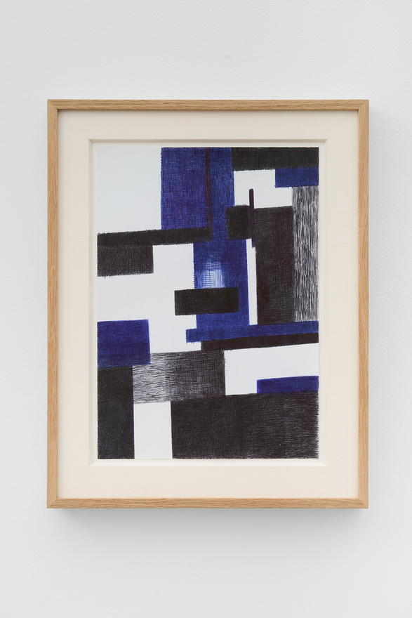 Angiola Gatti Untitled, 2004 Signed and dated on verso Ballpoint pen on paper 15 3/8 x 12 in (framed) 39 x 30.5 cm (framed) (AGA26.011)