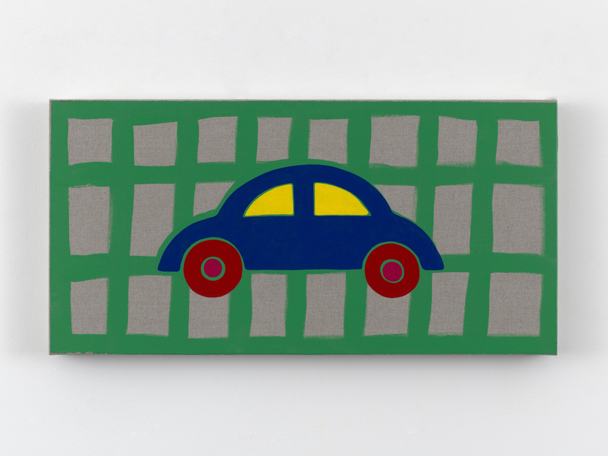 Zak Kitnick Paintings for Children (H4), 2026 Titled on verso Enamel on linen 12 x 24 in 30.5 x 61 cm (ZKI26.061)