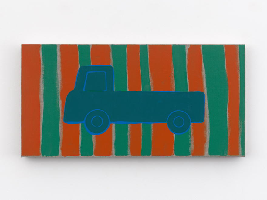 Zak Kitnick Paintings for Children (D2), 2026 Titled on verso Enamel on linen 12 x 24 in 30.5 x 61 cm (ZKI26.020)