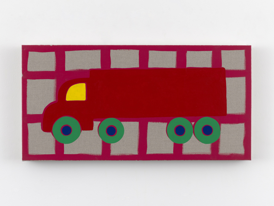 Zak Kitnick Paintings for Children (H2), 2026 Titled on verso Enamel on linen 12 x 24 in 30.5 x 61 cm (ZKI26.069)