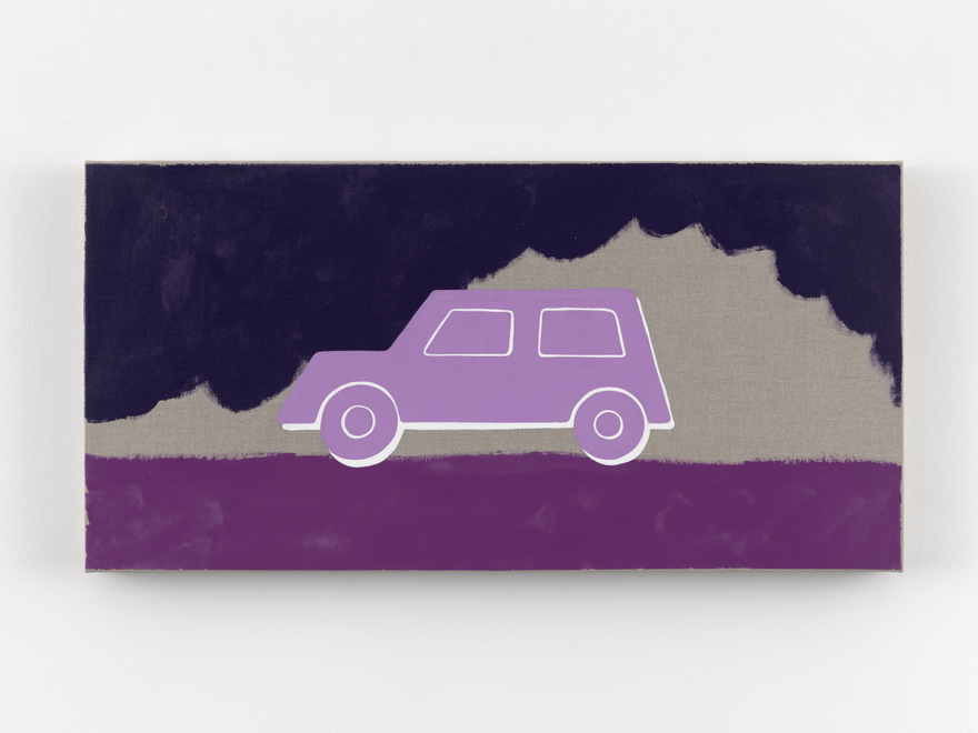 Zak Kitnick Paintings for Children (J4), 2026 Titled on verso Enamel on linen 12 x 24 in 30.5 x 61 cm (ZKI26.071)