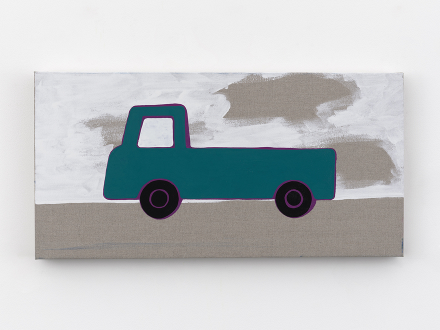 Zak Kitnick Paintings for Children (B5), 2026 Titled on verso Enamel on linen 12 x 24 in 30.5 x 61 cm (ZKI26.040)