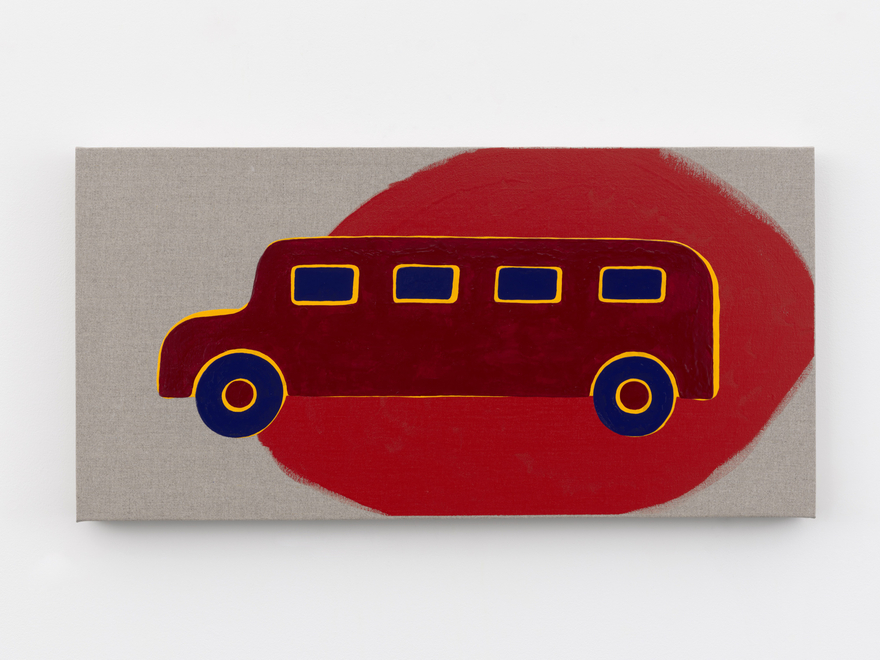 Zak Kitnick Paintings for Children (D3), 2026 Titled on verso Enamel on linen 12 x 24 in 30.5 x 61 cm (ZKI26.017)