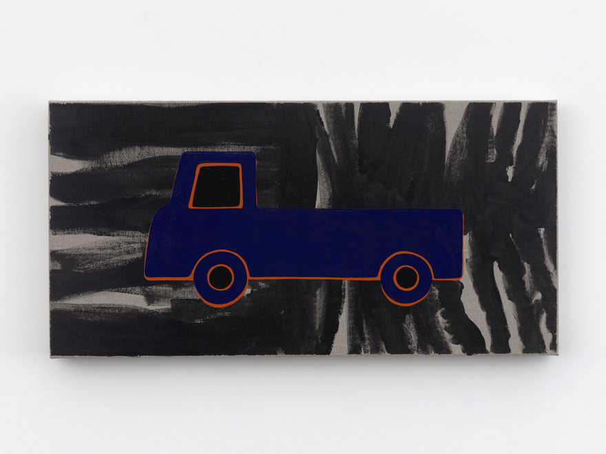 Zak Kitnick Paintings for Children (C7), 2026 Titled on verso Enamel on linen 12 x 24 in 30.5 x 61 cm (ZKI26.022)