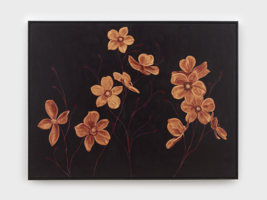 Alexandria Tarver nights, 101, 2026 Signed, titled, dated on verso Oil on linen mounted on panel 37 1/4 x 49 1/4 in (framed) 94.6 x 125.1 cm (framed) (ATA26.001)