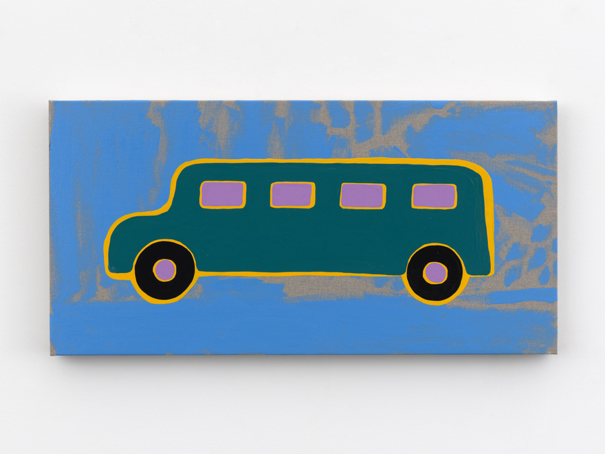 Zak Kitnick Paintings for Children (A1), 2026 Titled on verso Enamel on linen 12 x 24 in 30.5 x 61 cm (ZKI26.021)