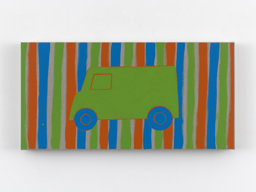 Zak Kitnick Paintings for Children (G8), 2026 Titled on verso Enamel on linen 12 x 24 in 30.5 x 61 cm (ZKI26.068)