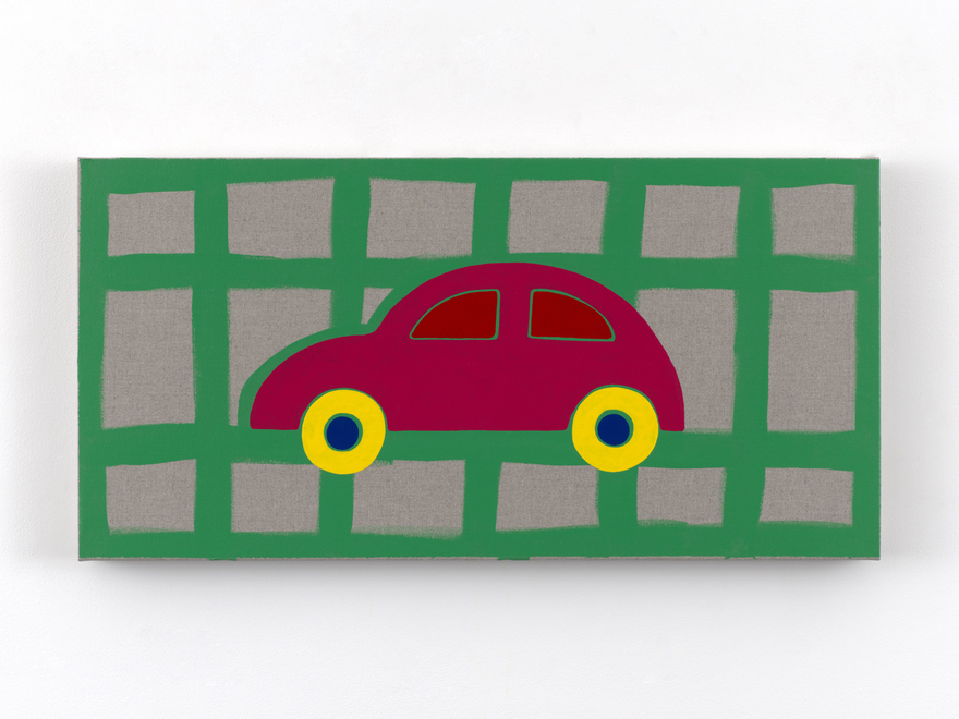 Zak Kitnick Paintings for Children (H6), 2026 Titled on verso Enamel on linen 12 x 24 in 30.5 x 61 cm (ZKI26.086)