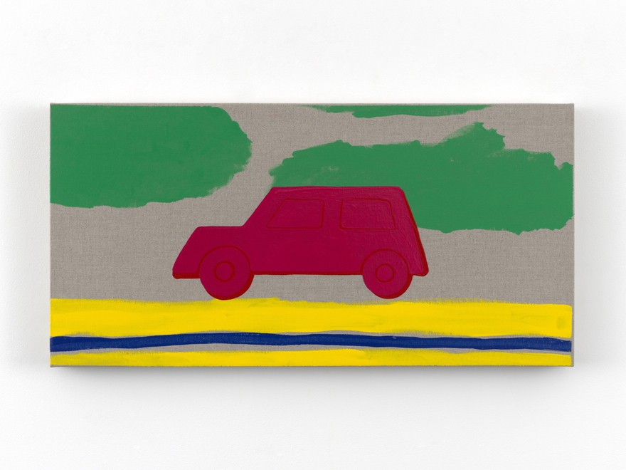 Zak Kitnick Paintings for Children (I5), 2026 Titled on verso Enamel on linen 12 x 24 in 30.5 x 61 cm (ZKI26.088)