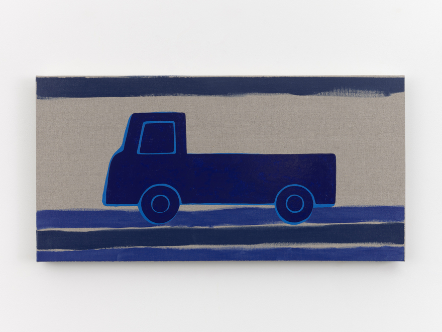 Zak Kitnick Paintings for Children (E2), 2026 Titled on verso Enamel on linen 12 x 24 in 30.5 x 61 cm (ZKI26.047)