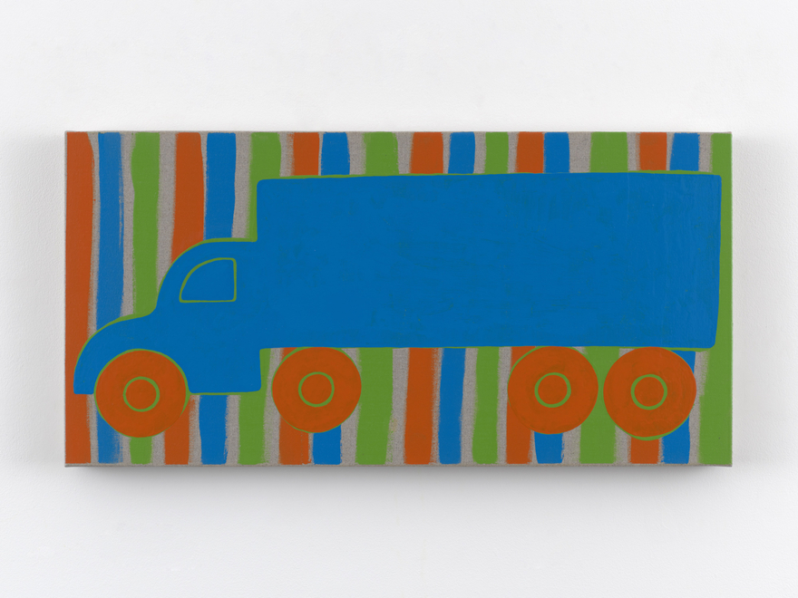 Zak Kitnick Paintings for Children (G9), 2026 Titled on verso Enamel on linen 12 x 24 in 30.5 x 61 cm (ZKI26.067)