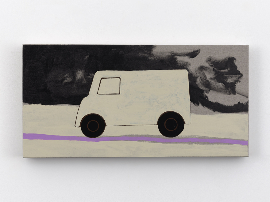 ak Kitnick Paintings for Children (C3), 2026 Titled on verso Enamel on linen 12 x 24 in 30.5 x 61 cm (ZKI26.033)