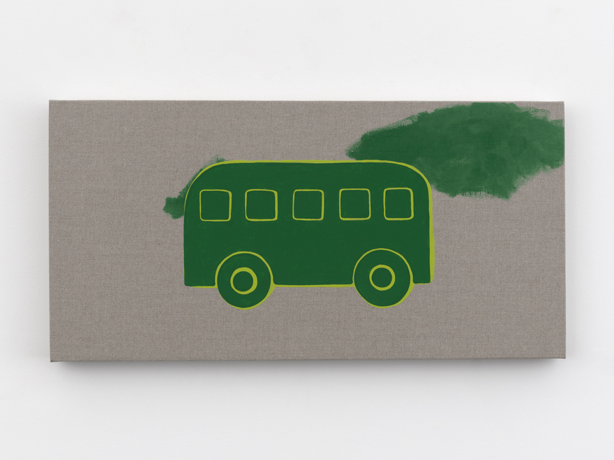 Zak Kitnick Paintings for Children (E4), 2026 Titled on verso Enamel on linen 12 x 24 in 30.5 x 61 cm (ZKI26.049)