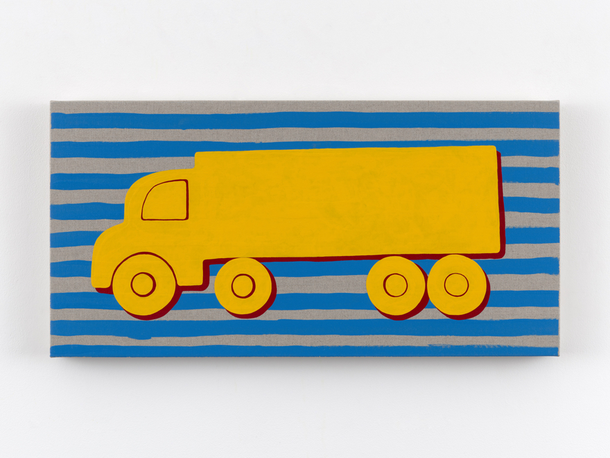 Zak Kitnick Paintings for Children (J9), 2026 Titled on verso Enamel on linen 12 x 24 in 30.5 x 61 cm (ZKI26.083)