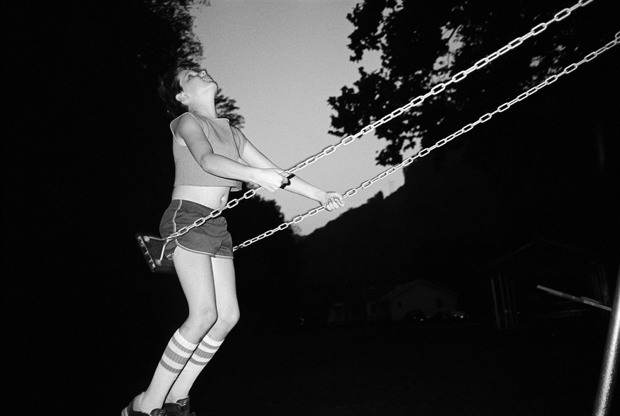 David on swing, West Virginia