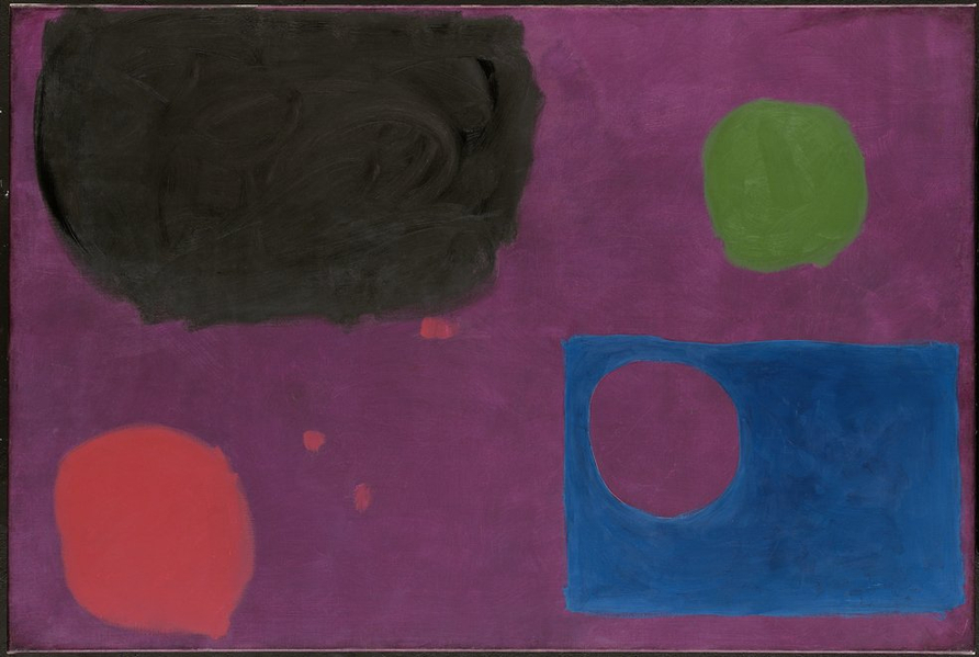 <strong>Patrick Heron</strong>, <em>Sharp Ceruleum over Deep Purple : November 1962 PH.62/O/40</em>, 1962