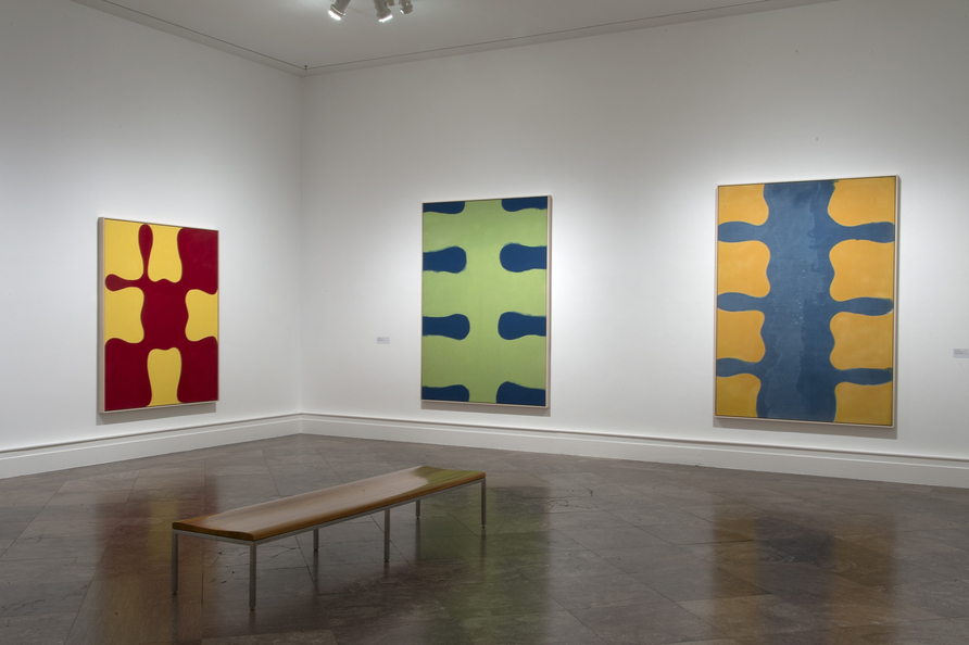 Installation image, 'Imperfections by Chance: Paul Feeley Retrospective, 1954-1966', Albright-Knox