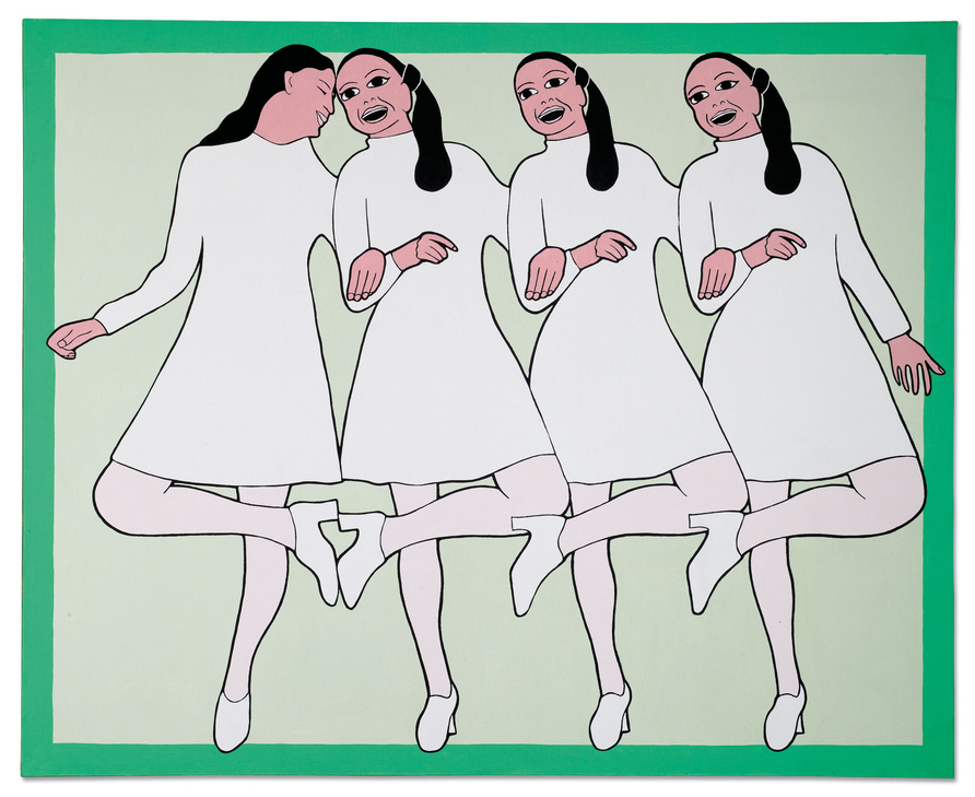 <span class="artist"><strong>John Wesley</strong></span>, <span class="title"><em>Debbie Millstein Swallowed a Thumbtack</em>, 1972</span>