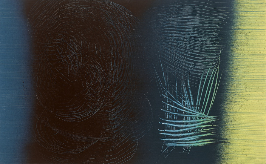 <span class="artist"><strong>Hans Hartung</strong></span>, <span class="title"><em>T1962–L48</em>, 1962</span>