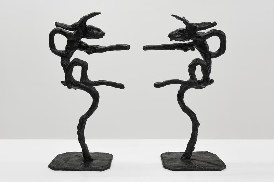 <span class="artist"><strong>Barry Flanagan</strong></span>, <span class="title"><em>Small Mirrored Nijinski</em>, 2004</span>