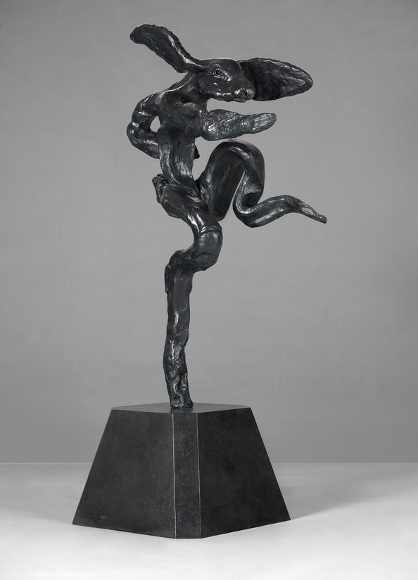 <span class="artist"><strong>Barry Flanagan</strong></span>, <span class="title"><em>Small Nijinski Hare</em>, 1989–1990</span>