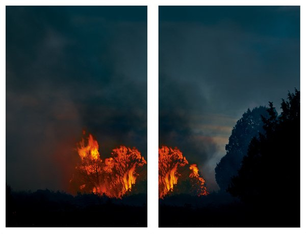 <strong>Axel Hütte</strong>, <em>Capulin Fire - 1, Dip., New Mexico</em>, 2007