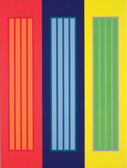 <strong>Peter Halley</strong>, <em>Three Prisons</em>, 2009