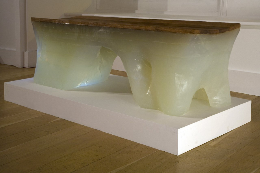 <p>Erosion series bench by Julia Lohmann and Gero Grundmann, 2007. Photography by Luke Hayes</p>