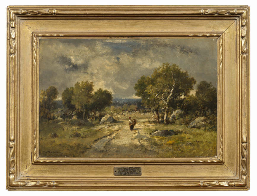 SHEPHERDESS IN A WOODED LANDSCAPE (FAGOTIÈRE)