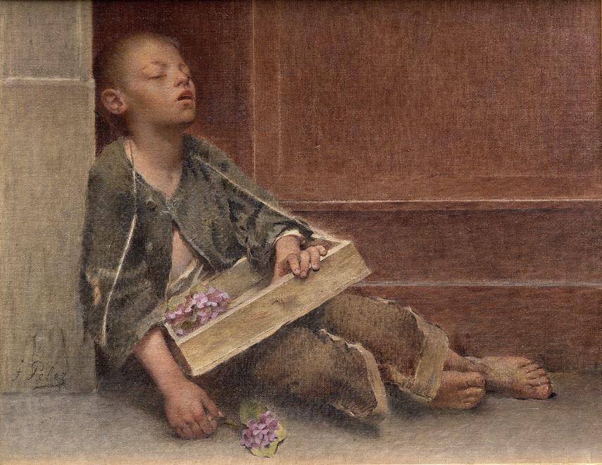 A MARTYR, THE LITTLE VIOLET SELLER (UN MARTYR, LE PETIT MARCHAND DE VIOLETTES)
