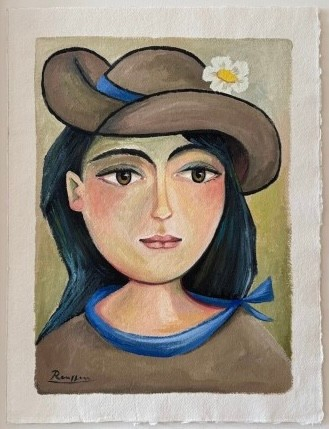  Girl in a brown hat