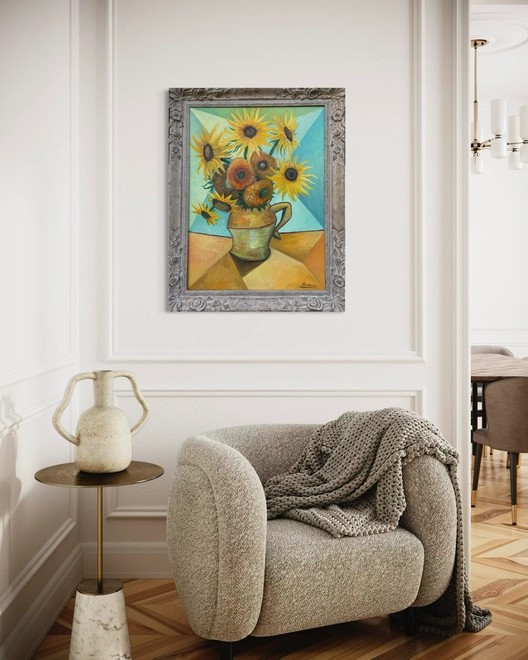 Size M | Sunflowers in a pitcher