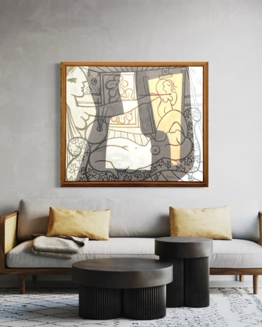 The painter and her model