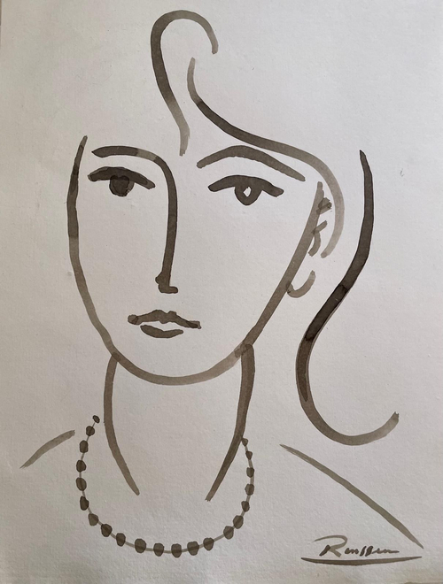 Lady with necklace III