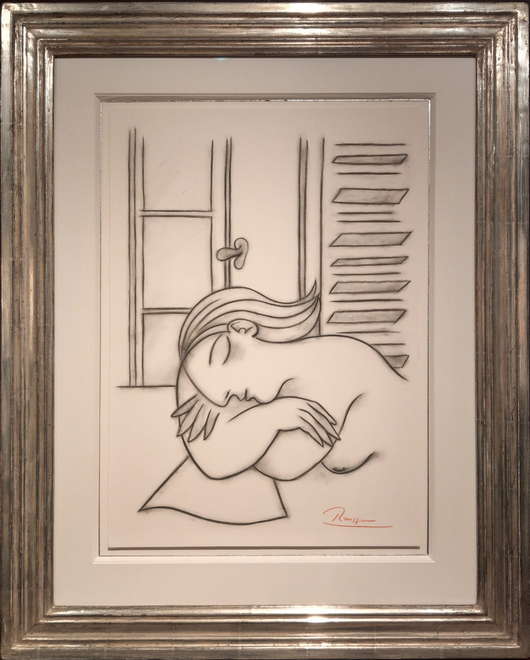 Taking a nap in front of a window