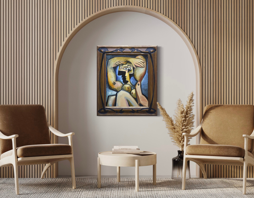 Nude with uplifted arms